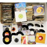 A large quantity of 45 RPM single records.