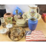 A quantity of interesting china etc.