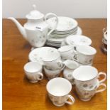 A Mayfair bone china part tea, coffee and dinner set.