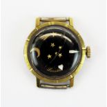 An unusual ladies' vintage Lunastar wristwatch with shooting star second-hand. Understood to be in