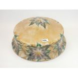 A large painted opaline glass ceiling light shade, W. 150cm.
