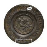 A 19th century cast iron panel, probably originally a comport top, Dia. 35cm.