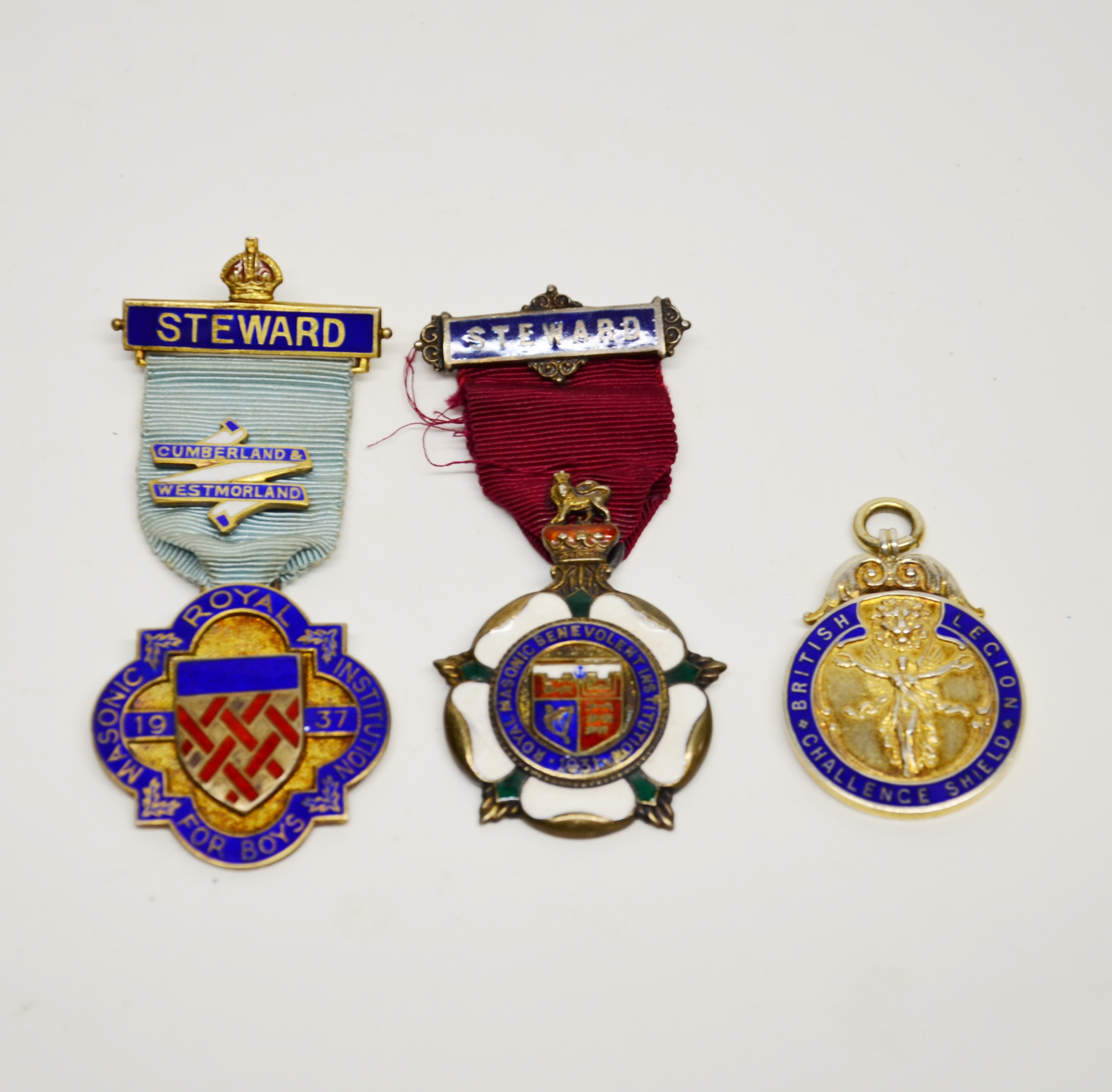 A group of mixed silver and enamelled Masonic medals. - Bild 4 aus 4