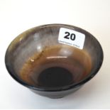 A lovely polished fluorite bowl, Dia. 13cm, D. 6cm.