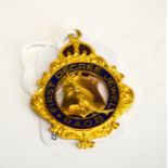 A 9ct gold Royal Antediluvian Order of the Buffaloes 1923 medal.