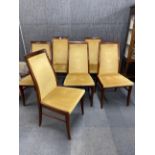 A set of six G Plan dining chairs, including two carvers.