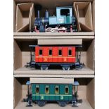 A boxed Electric Train Systems 'O' gauge model railway set.
