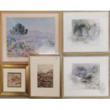 A group of good quality framed prints, largest 66 x 81cm.
