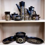 A 1970's Denby part coffee, tea and dinner service.