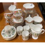 A Paragon tea set and a Wedgwood coffee set.