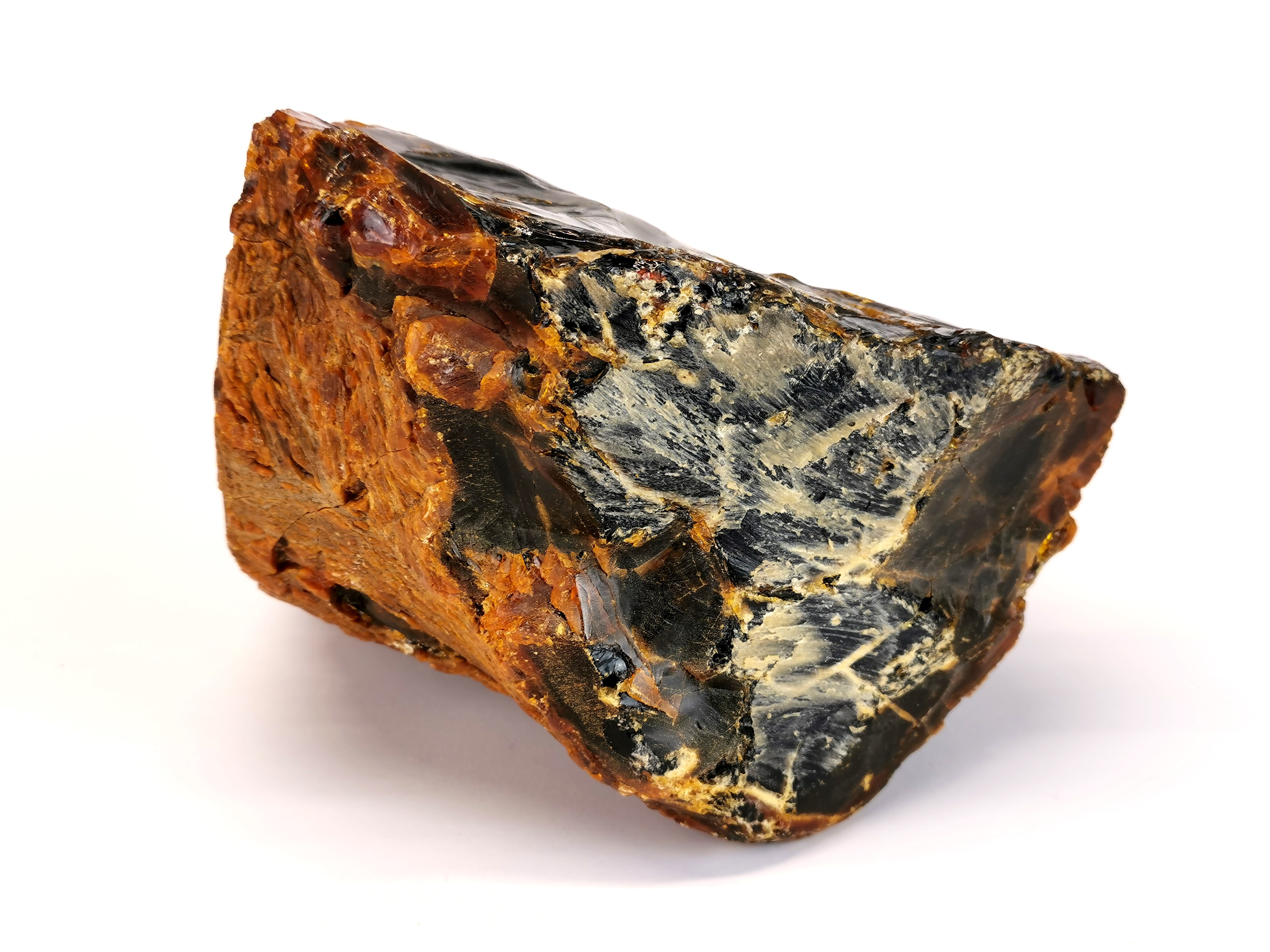 A large uncut piece of natural amber, weight approx. 1040g, H. 19cm. - Image 2 of 3