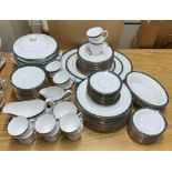 An extensive Royal Worcester Medici pattern tea and dinner set, mostly twelve settings.