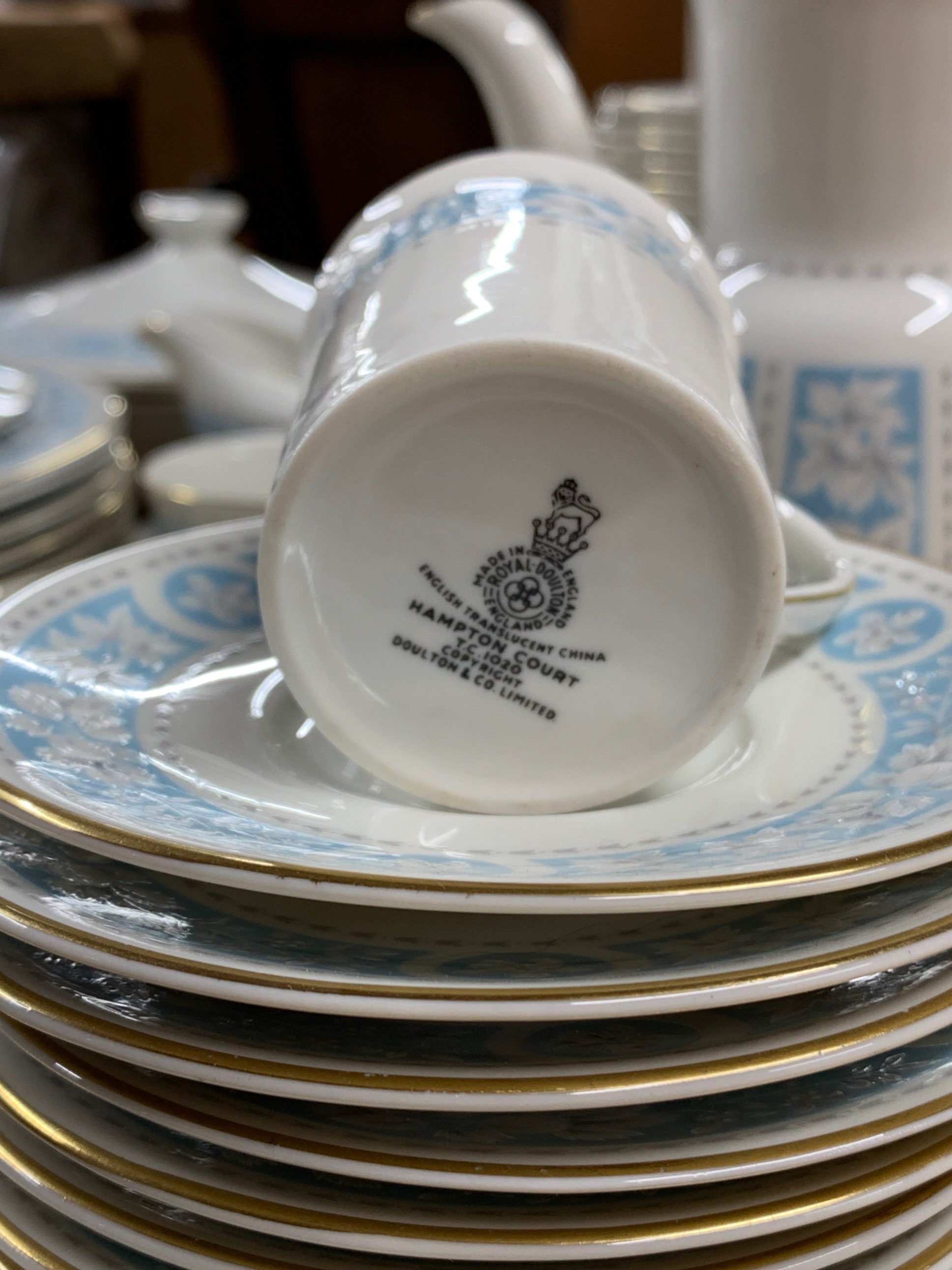 An extensive Royal Doulton Hampton Court pattern, tea, coffee and dinner set. - Image 2 of 2