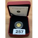 A 2008 Royal Canadian Mint 1 dollar fine gold Louis coin.