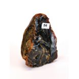 A large uncut piece of natural amber, weight approx. 1040g, H. 19cm.