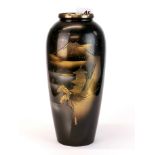 A 1920's Japanese bronze vase, H. 21cm.
