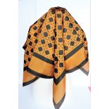 Vintage Da Silva Silk Scarf. A fine quality 100% silk scarf measuring 87cm square and signed Da