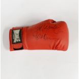 A signed boxing glove by British professional boxer Danny Williams.