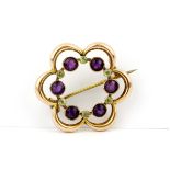 Suffragette interest: An early 20th century Murrle Bennet Co 9ct yellow gold Suffragette brooch