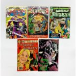 Comics including Bionic Woman, Monster Frankenstein, Defenders and Batman the killer of the Joker.