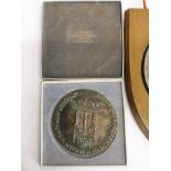 Two interesting medals, shield size 17 x 20cm.