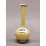 A fine Chinese olive glazed small porcelain vase, H. 17cm.