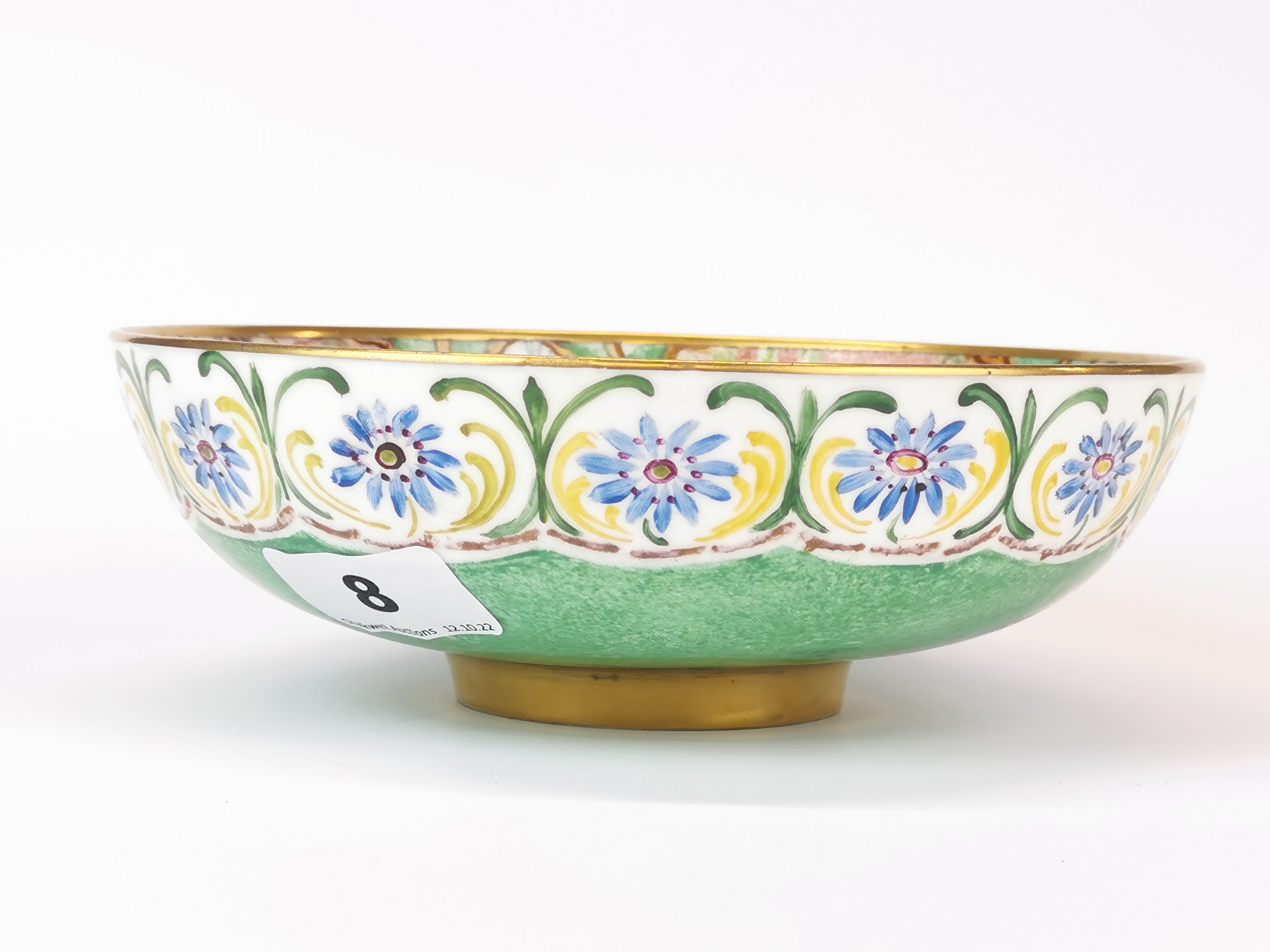 A fine Royal Doulton hand painted porcelain bowl, Dia. 18cm. D. 6cm. - Image 4 of 4