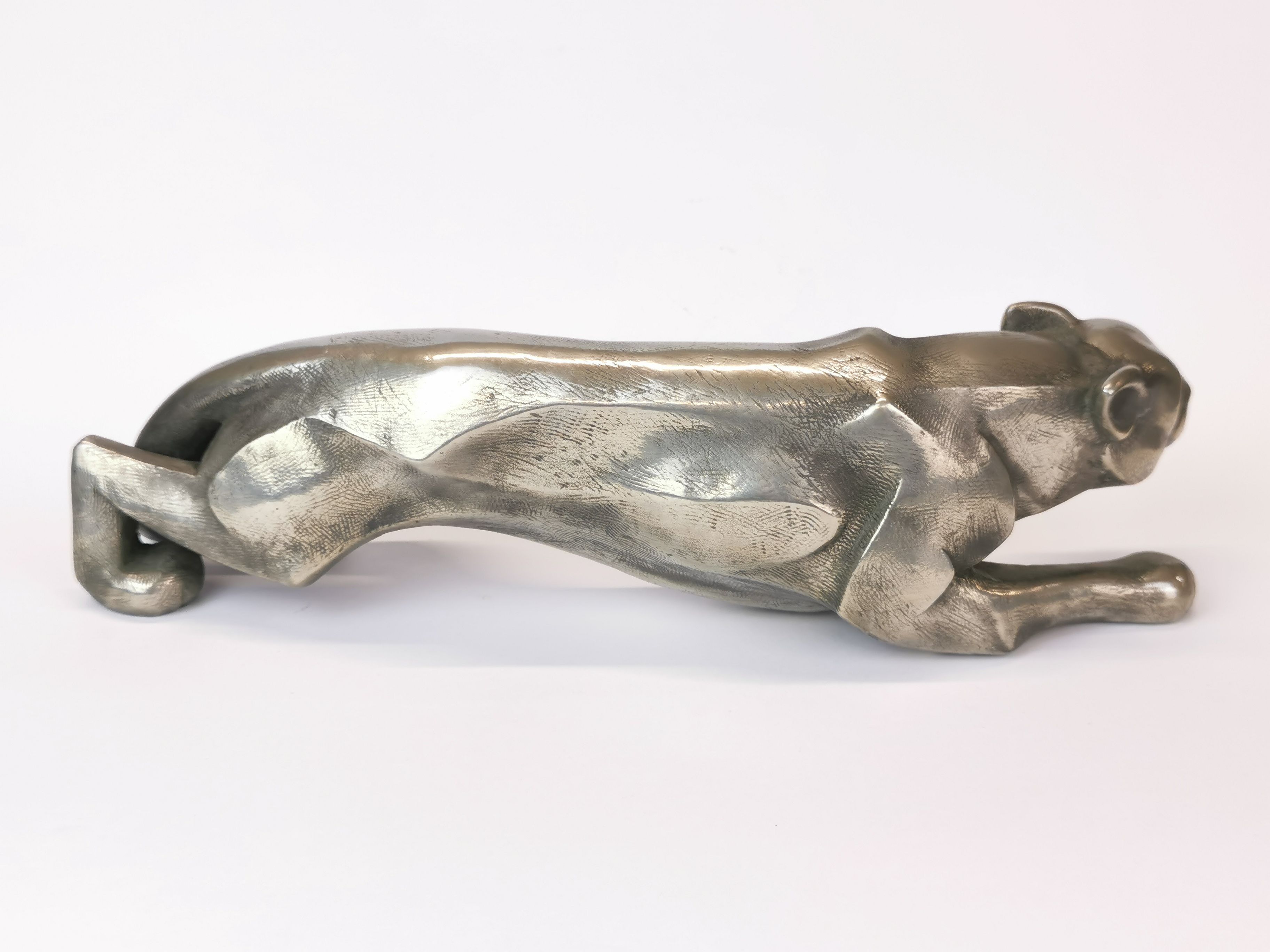 A stylish cold cast metal figure of a panther, L. 29cm. - Image 2 of 3