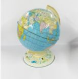 A 1960's globe, H. 31cm.