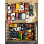 A quantity of Scalextric electric racing cars.