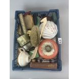 A box of mixed vintage items.