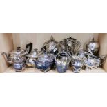 A good group of silver plated items.