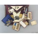 A quantity of Masonic items.