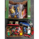 An extensive quantity of model racing cars, die cast toys and some Scalextric.