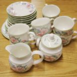 A Royal Doulton Expressions Carmel pattern tea set.