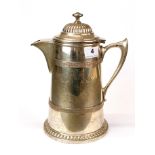 An impressive WMF silver plated water jug, H. 27cm.