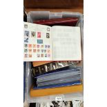 A quantity of mixed stamp albums.