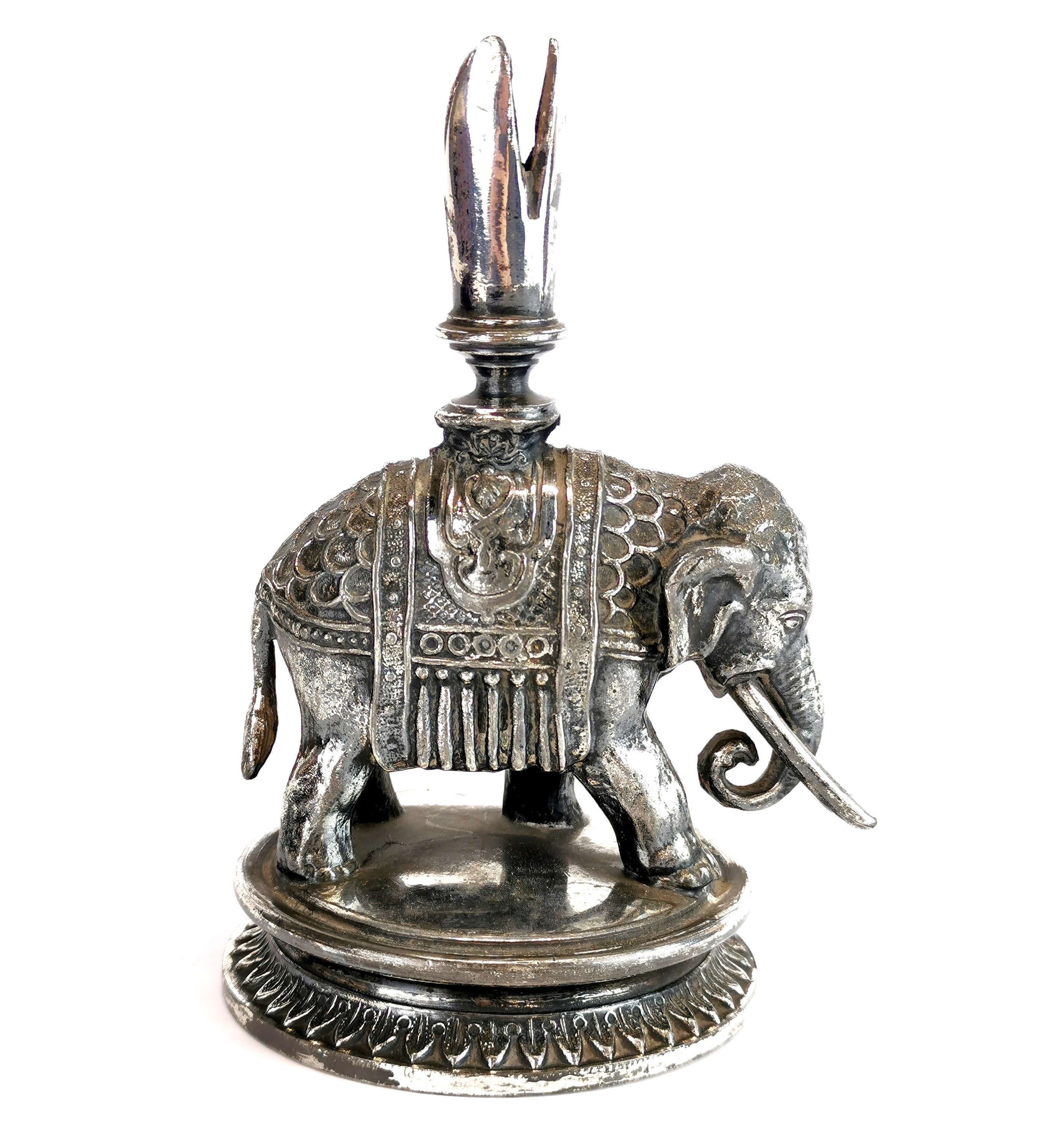 A 19th century silver plated carapaconne metal pen holder by William Wheatcroft Harrison after a - Image 2 of 3