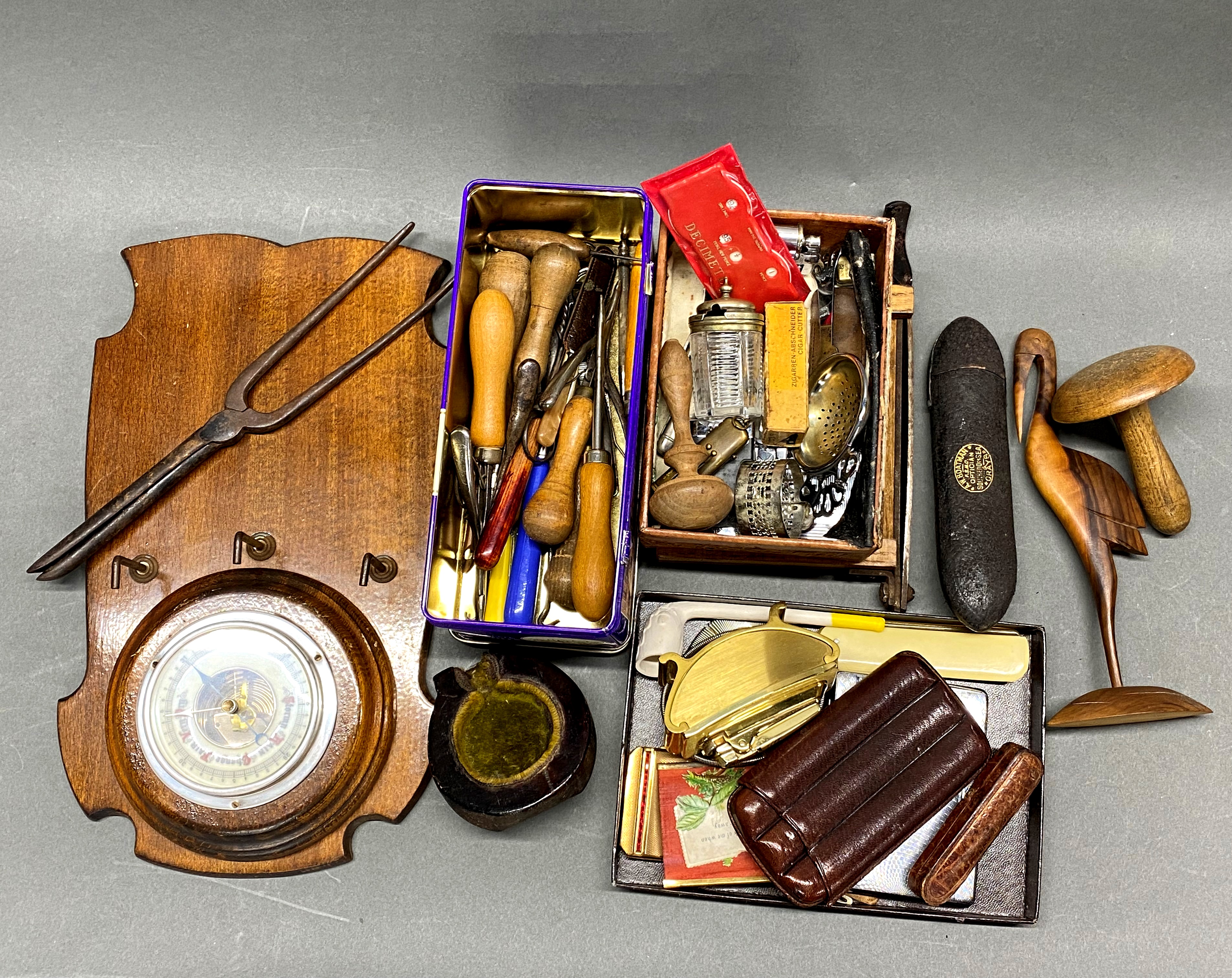 A box of mixed interesting small items.