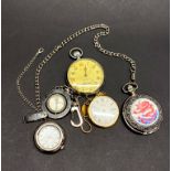 A group of pocket watches.