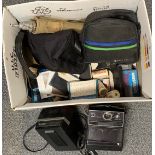 A group of instant cameras etc.