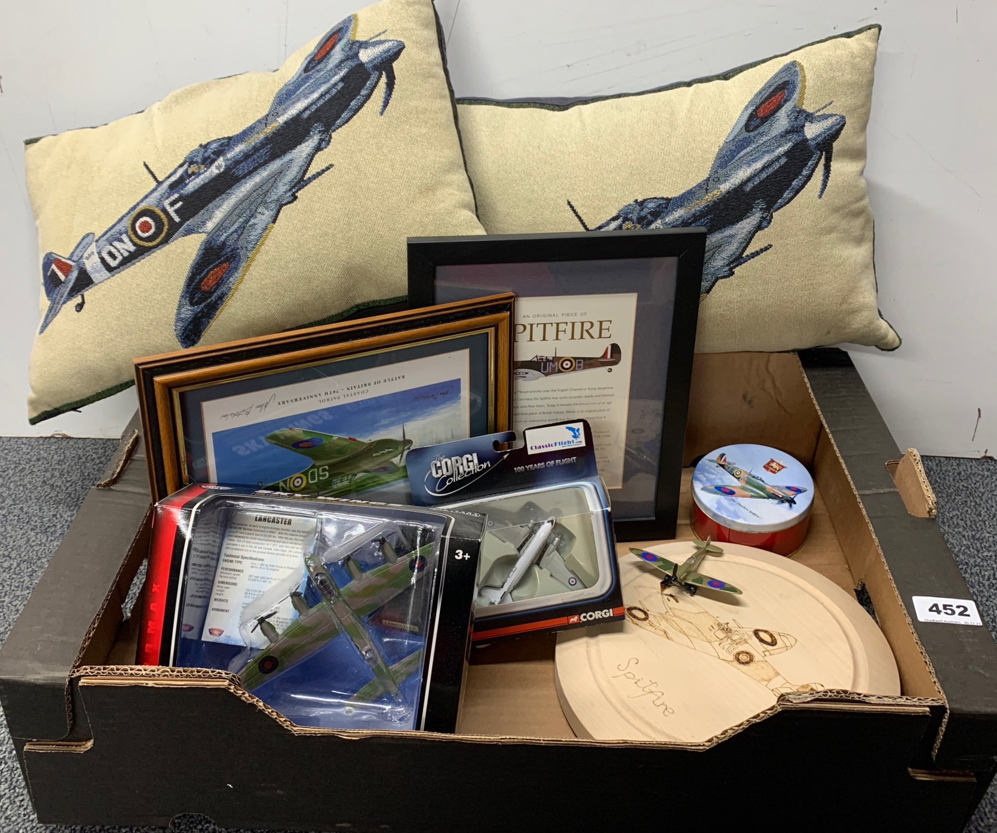 A quantity of aircraft related items.