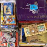 A quantity of mixed vintage toys and games.
