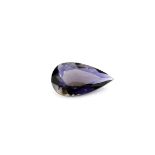 An unmounted natural pear cut iolite, approx. 5.22ct.