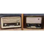 Two vintage radios.