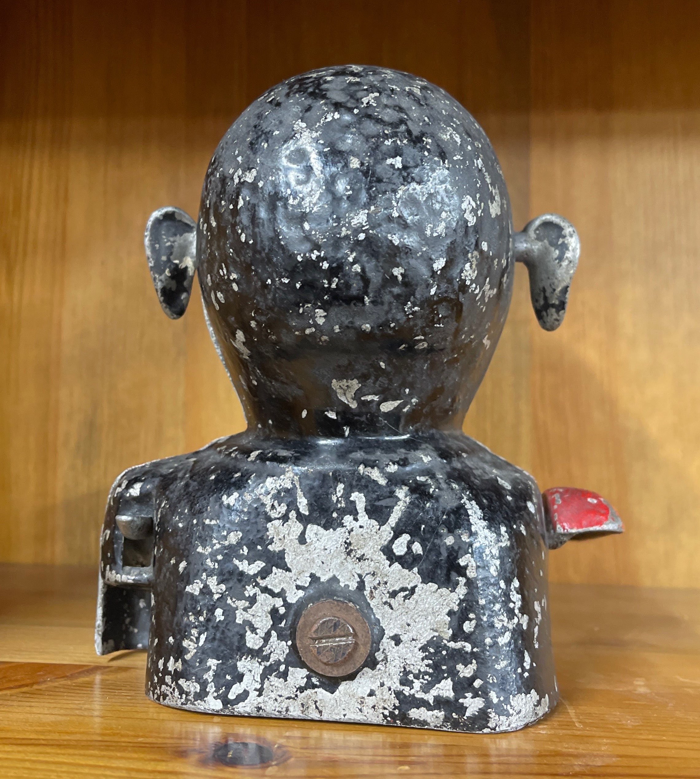 An original aluminium black boy money box. - Image 2 of 2