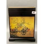A contemporary Chinese design jewellery cabinet, 27 x 21 x 34cm.