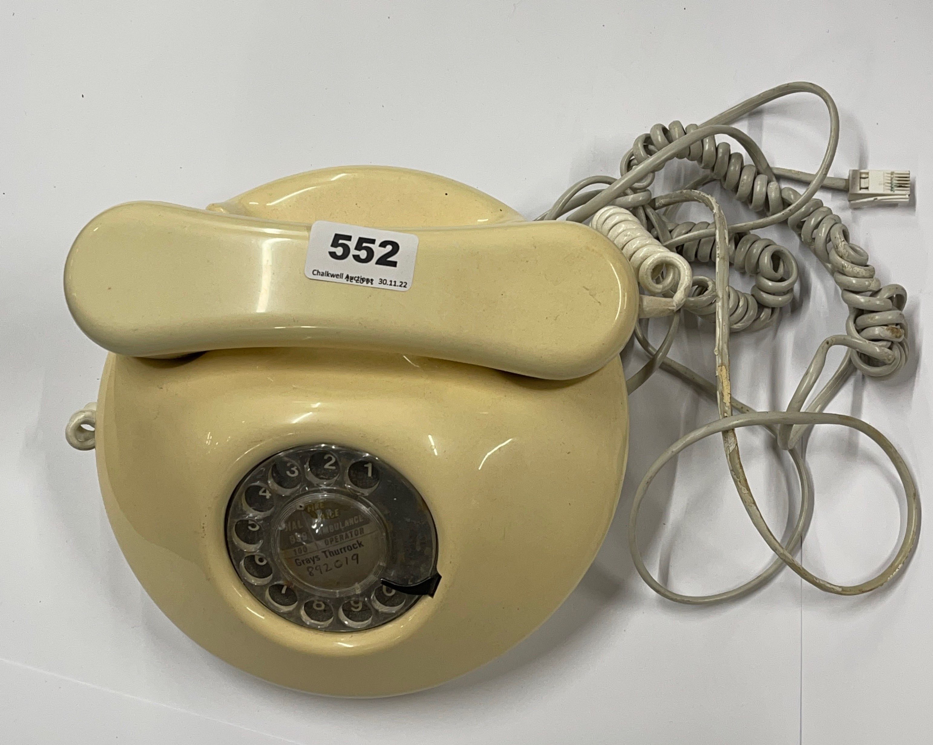 A 1970's telephone, understood to be in working order.