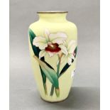A very fine Japanese cloisonne enamelled vase, H. 21cm.