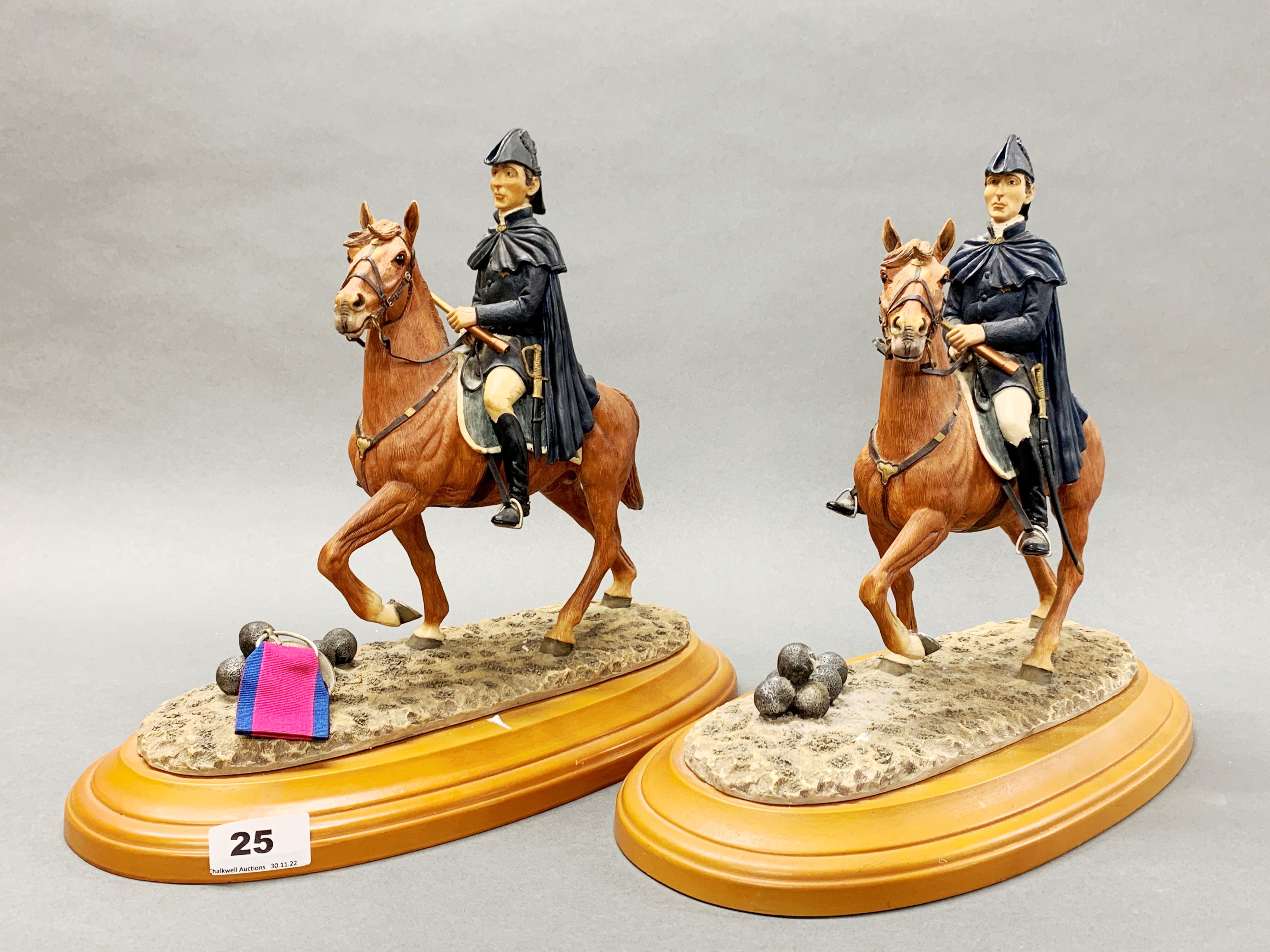 Two resin figures of the Duke of Wellington, H. 32cm. - Image 2 of 3